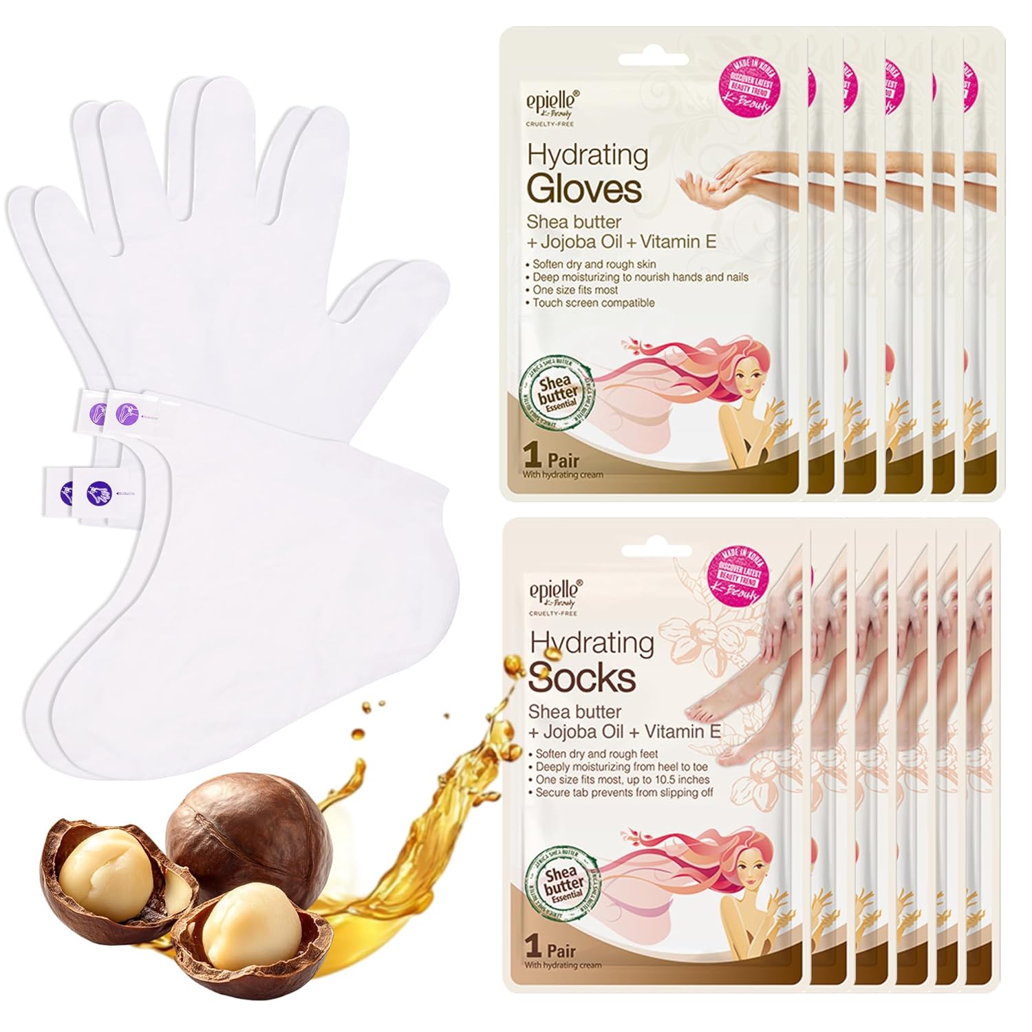 Epielle Hydrating Hand & Foot Masks