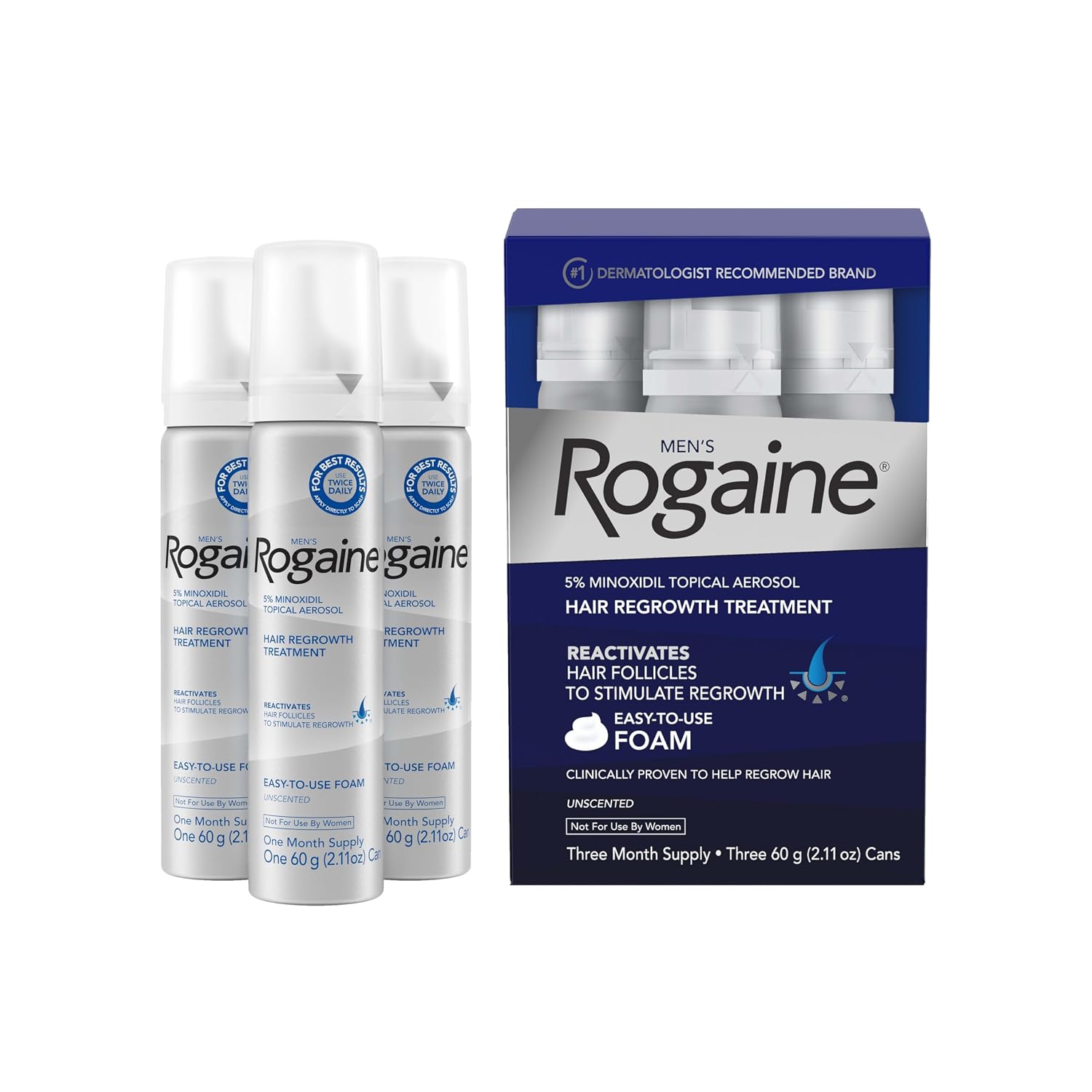Men's Rogaine 5% Minoxidil Foam